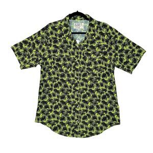 Sandrine Rose Havana Palm Trees California Shirt Chest Pocket Women Medium NWT